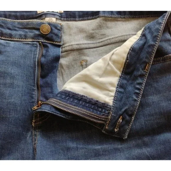 Ava Viv Jeans Womens 18w Distressed Stretch Raw Hem - Picture 6 of 13